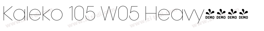 Kaleko 105 W05 Heavy字体转换
